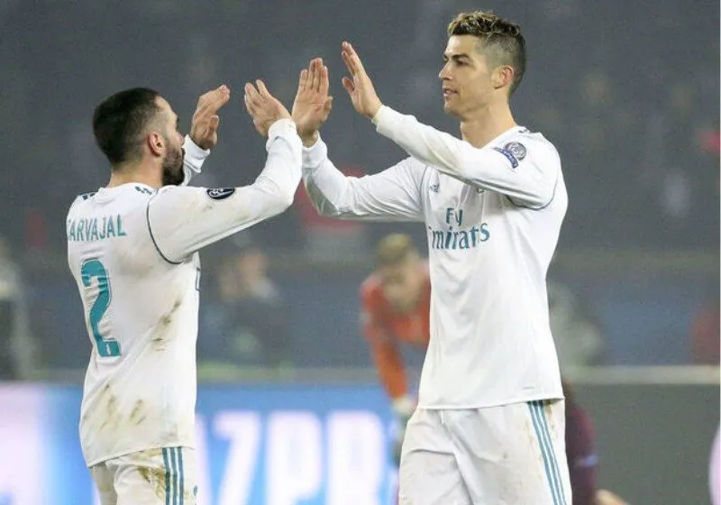 Khoảnh khắc của Carvajal và Ronaldo