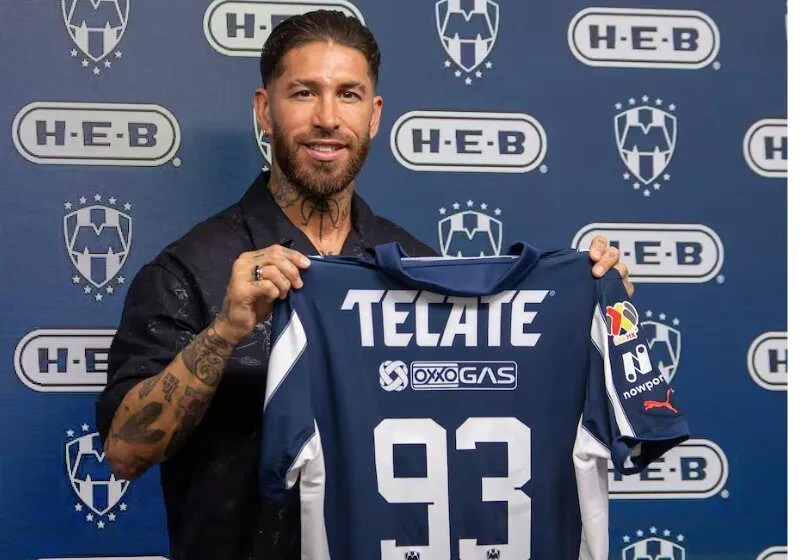 Ramos khoác áo số 93 cho câu lạc bộ Monterrey