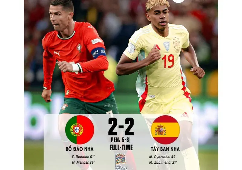 Tây Ban Nha vs Bồ Đào Nha