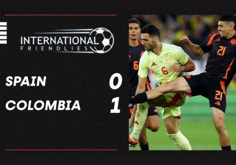 giao hữu Tây Ban Nha vs Colombia