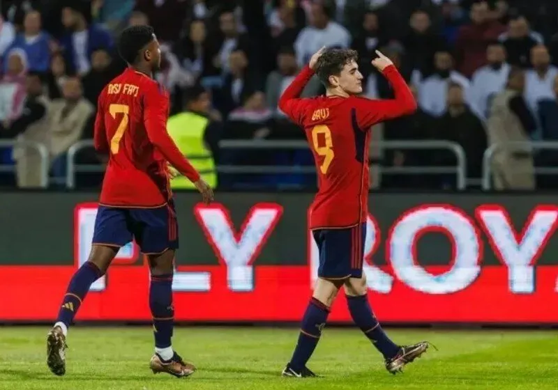 Ansu Fati, Gavi và Nico Williams ghi bàn cho đội Tây Ban Nha
